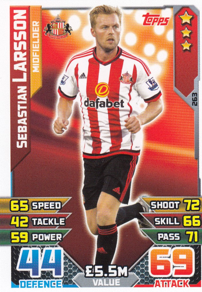263. SEBASTIAN LARSSON - SUNDERLAND - MIDFIELDER