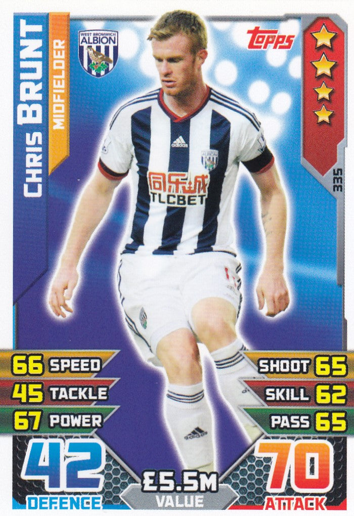 335. CHRIS BRUNT - WEST BROMWICH - MIDFIELDER