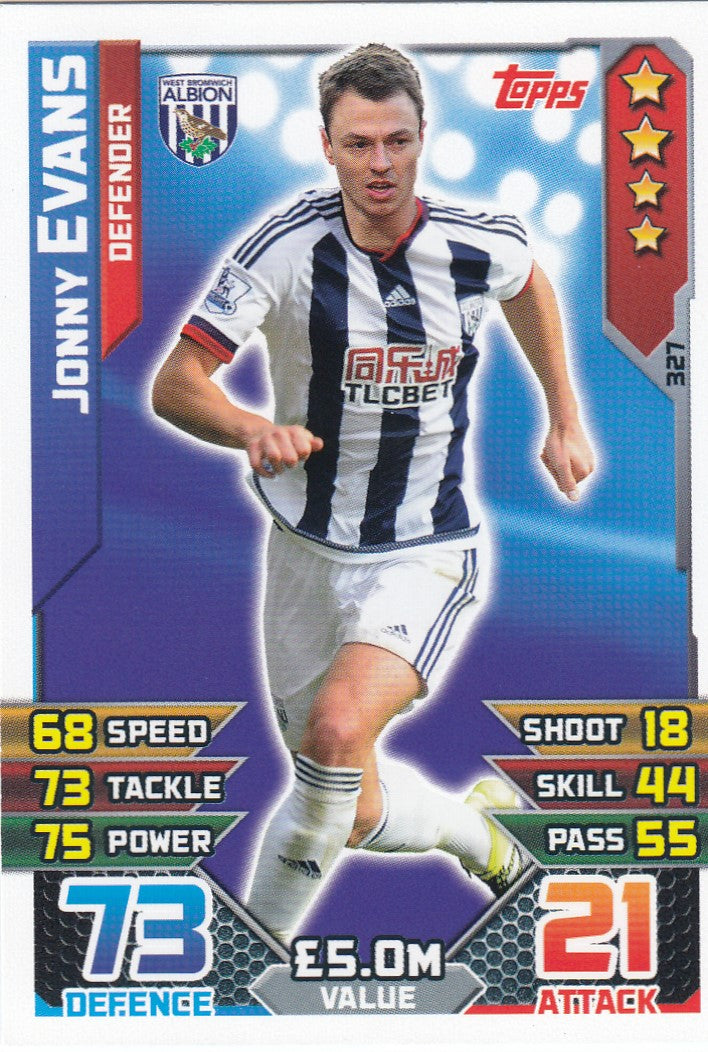 327. JONNY EVANS - WEST BROMWICH - DEFENDER