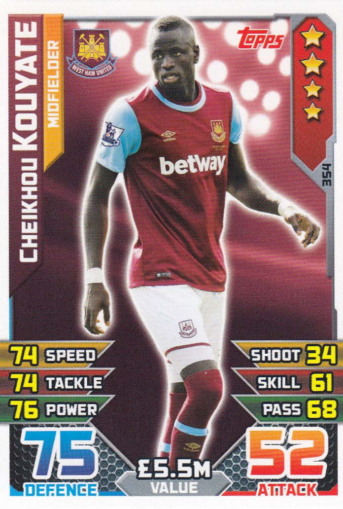 354. CHEIKHOU KOUYATE - WEST HAM - MIDFIELDER