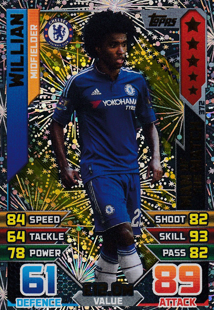 372. WILLIAN - CHELSEA - MIDFIELDER - MAN OF THE MATCH