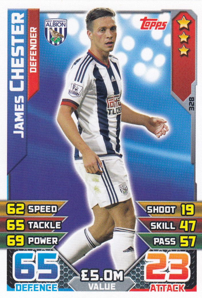 328. JAMES CHESTER - WEST BROMWICH - DEFENDER