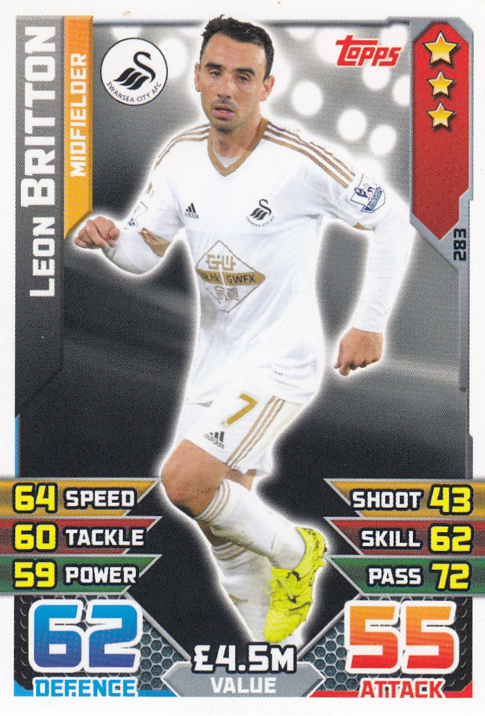 283. LEON BRITTON - SWANSEA - MIDFIELDER