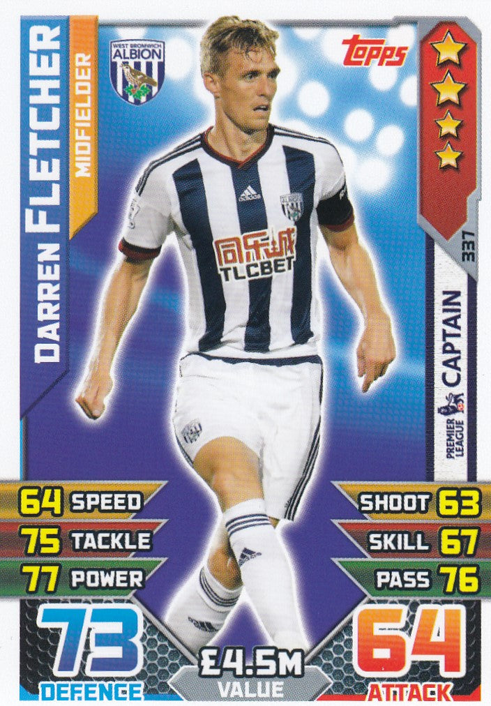 337. DARREN FLETCHER - WEST BROMWICH - MIDFIELDER - CAPTAIN