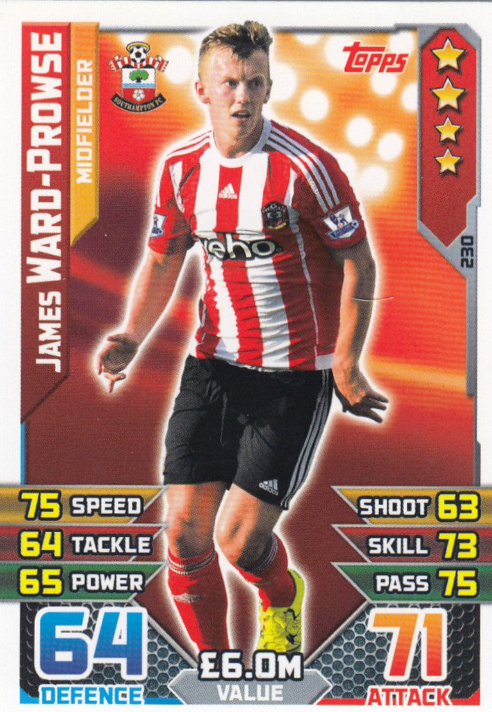 230. JAMES WARD-PROWSE - SOUTHAMPTON - MIDFIELDER