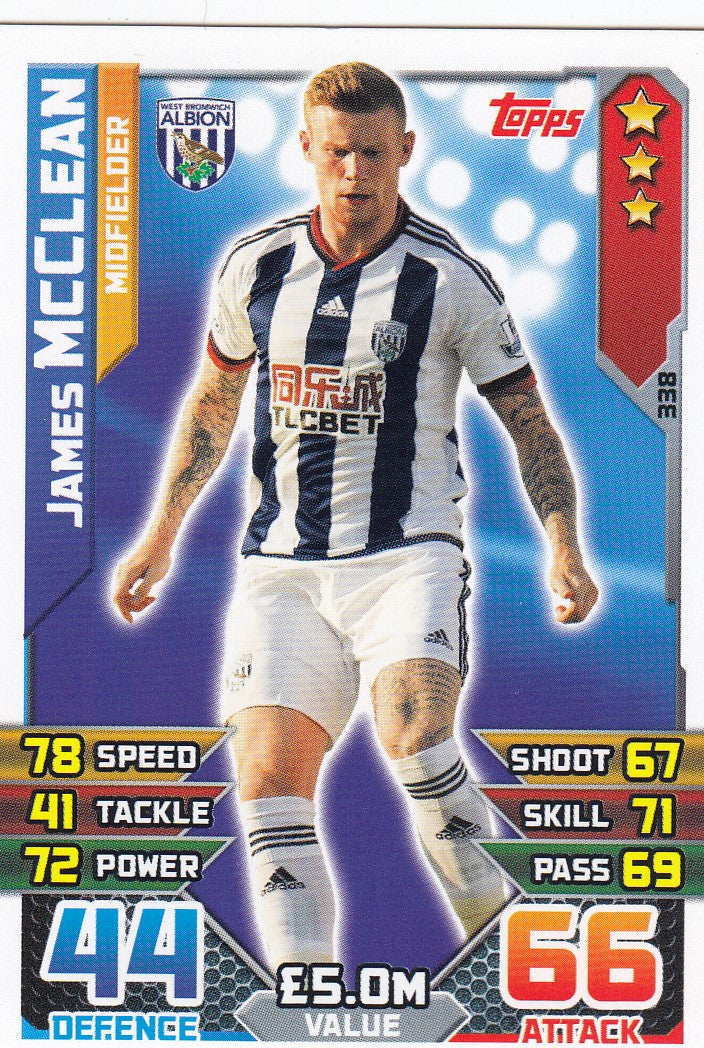 338. JAMES MCCLEAN - WEST BROMWICH - MIDFIELDER