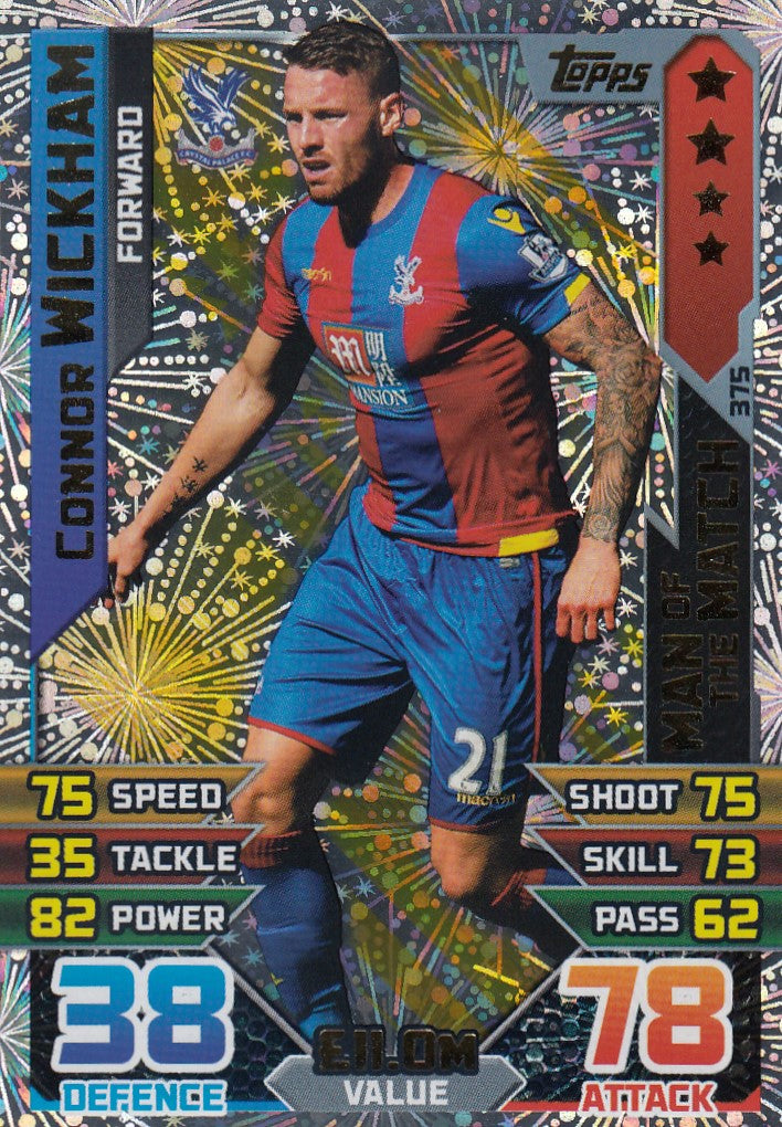 375. CONNOR WICKHAM - CRYSTAL PALACE - FORWARD - MAN OF THE MATCH