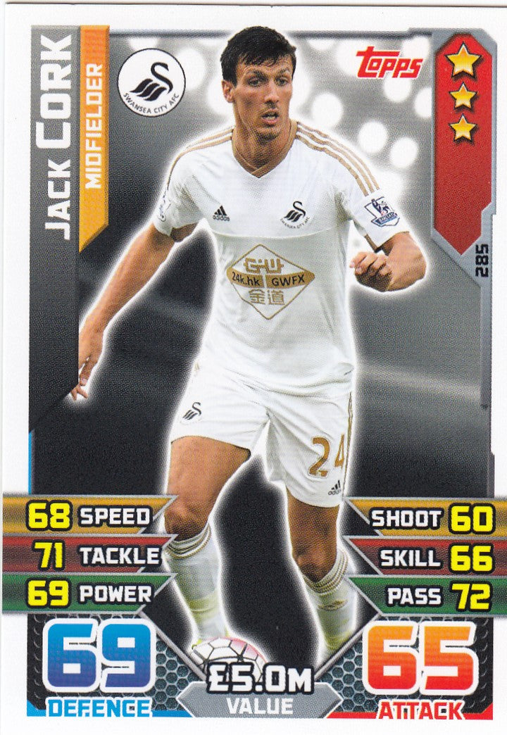 285. JACK CORK - SWANSEA - MIDFIELDER