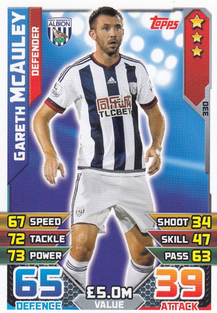 330. GARETH MCAULEY - WEST BROMWICH - DEFENDER