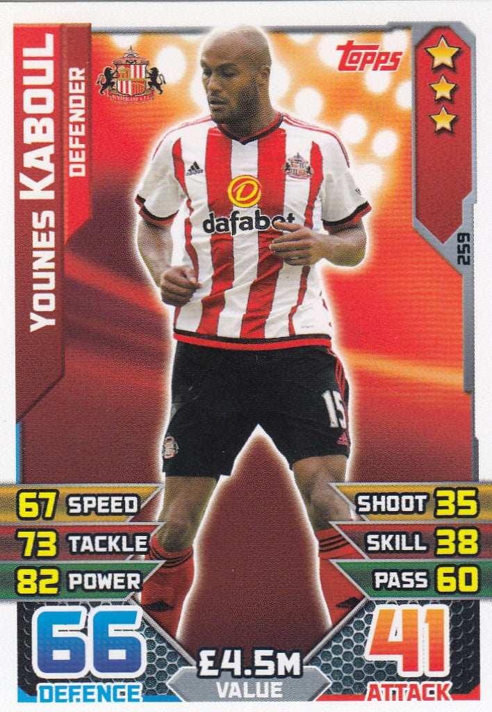 259. YOUNES KABOUL - SUNDERLAND - DEFENDER