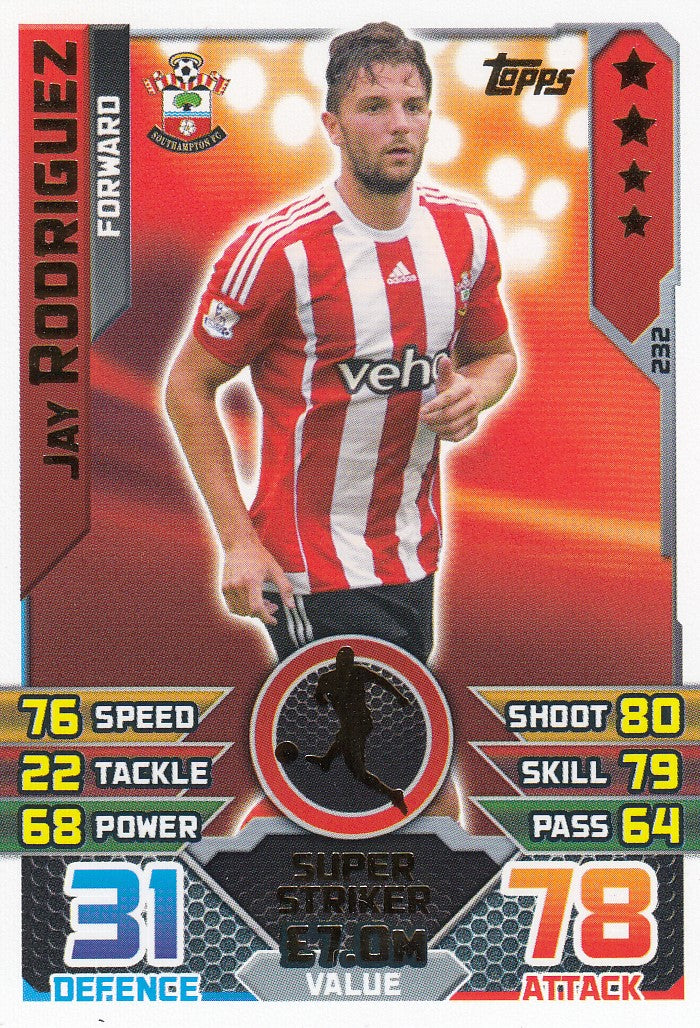 232. JAY RODRIGUEZ - SOUTHAMPTON - FORWARD - SUPER STRIKER
