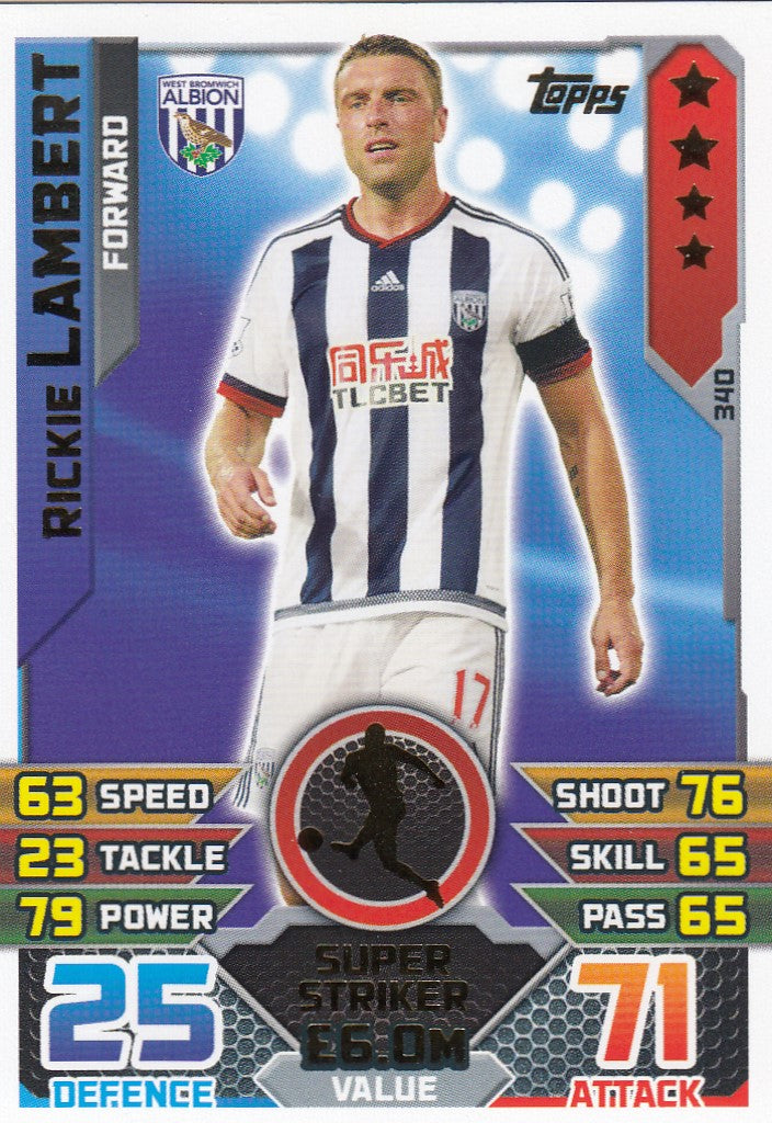 340. RICKIE LAMBERT - WEST BROMWICH - FORWARD - SUPER STRIKER