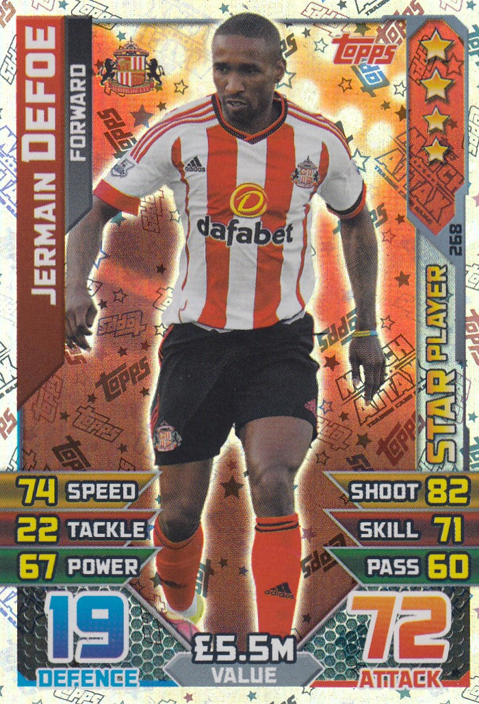 268. JERMAIN DEFOE - SUNDERLAND - FORWARD - STAR PLAYER