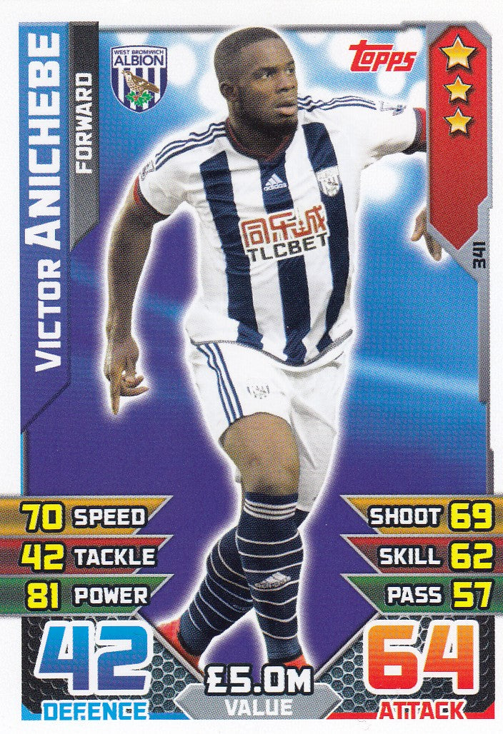 341. VICTOR ANICHEBE - WEST BROMWICH - FORWARD