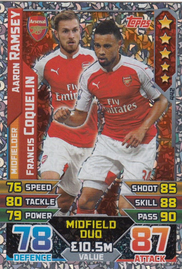 442. AARON RAMSEY / FRANCIS COQUELIN - ARSENAL - MIDFIELD DUO