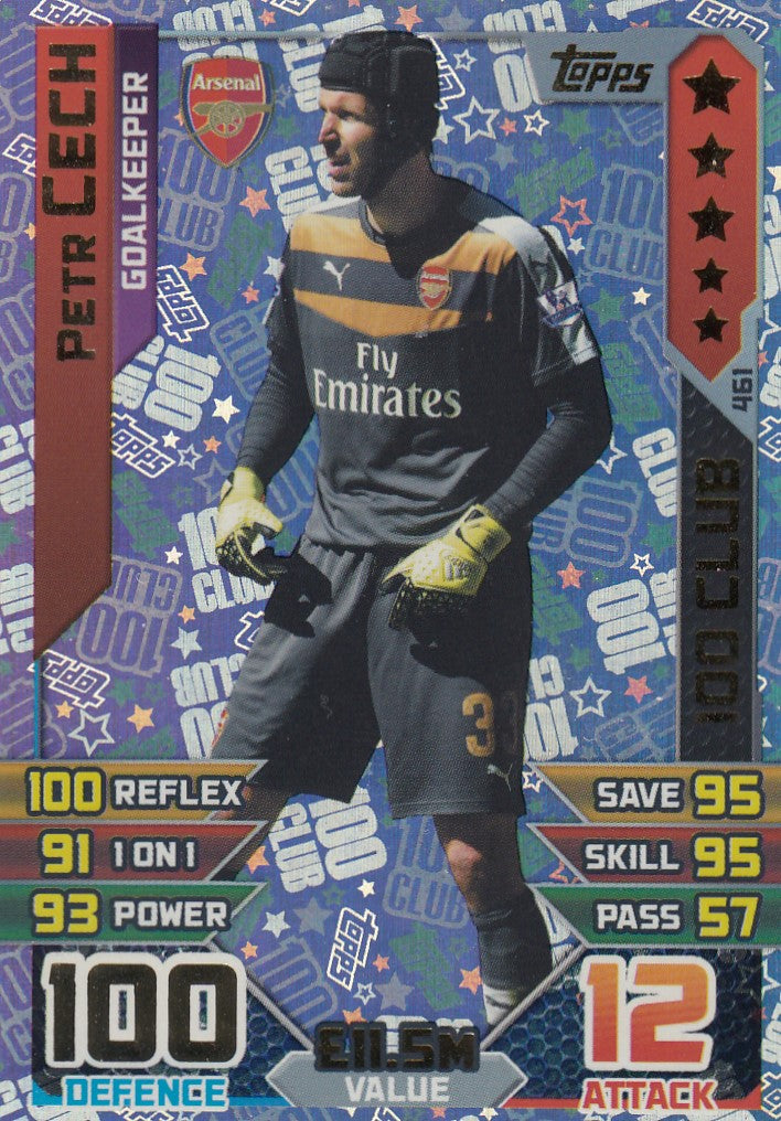 461. PETR CECH - ARSENAL - GOALKEEPER - 100 CLUB