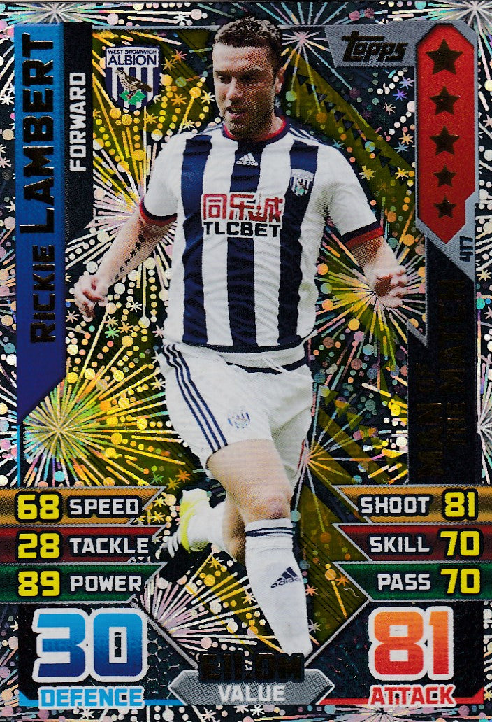 417. RICKIE LAMBERT - WEST BROMWICH - FORWARD - MAN OF THE MATCH