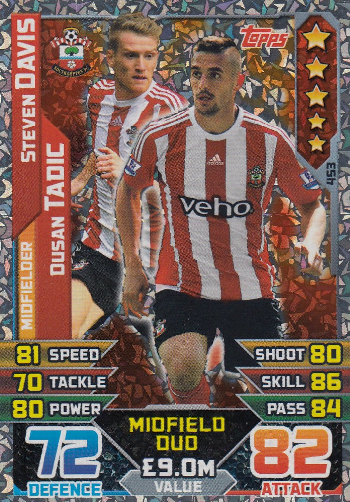453. STEVEN DAVIS / DUSAN TADIC - SOUTHAMPTON - MIDFIELD DUO