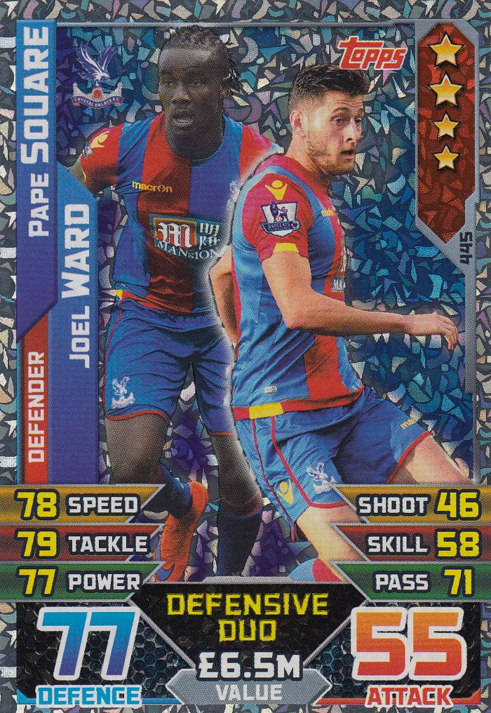 445. PAPE SOUARE / JOEL WARD - CRYSTAL PALACE - DEFENSIVE DUO