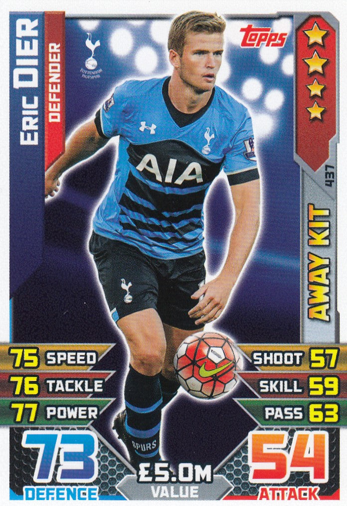 437. ERIC DIER - TOTTENHAM - DEFENDER - AWAY KIT