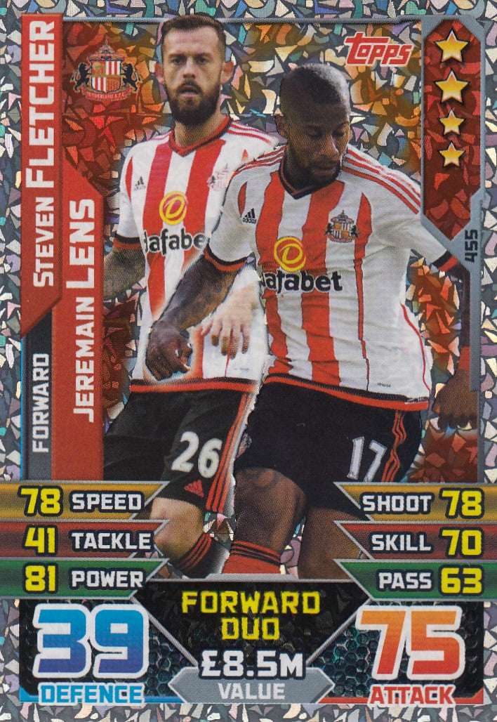 455. STEVEN FLETCHER / JEREMAIN LENS - SUNDERLAND - FORWARD DUO