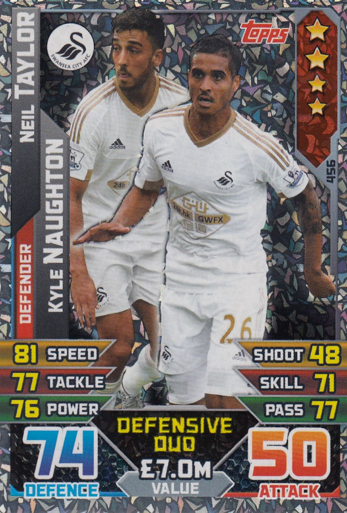 456. NEIL TAYLOR / KYLE NAUGHTON - SWANSEA - DEFENSIVE DUO