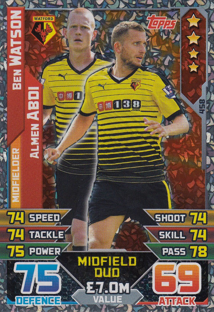 458. BEN WATSON / ALMEN ABDI - WATFORD - MIDFIELD DUO