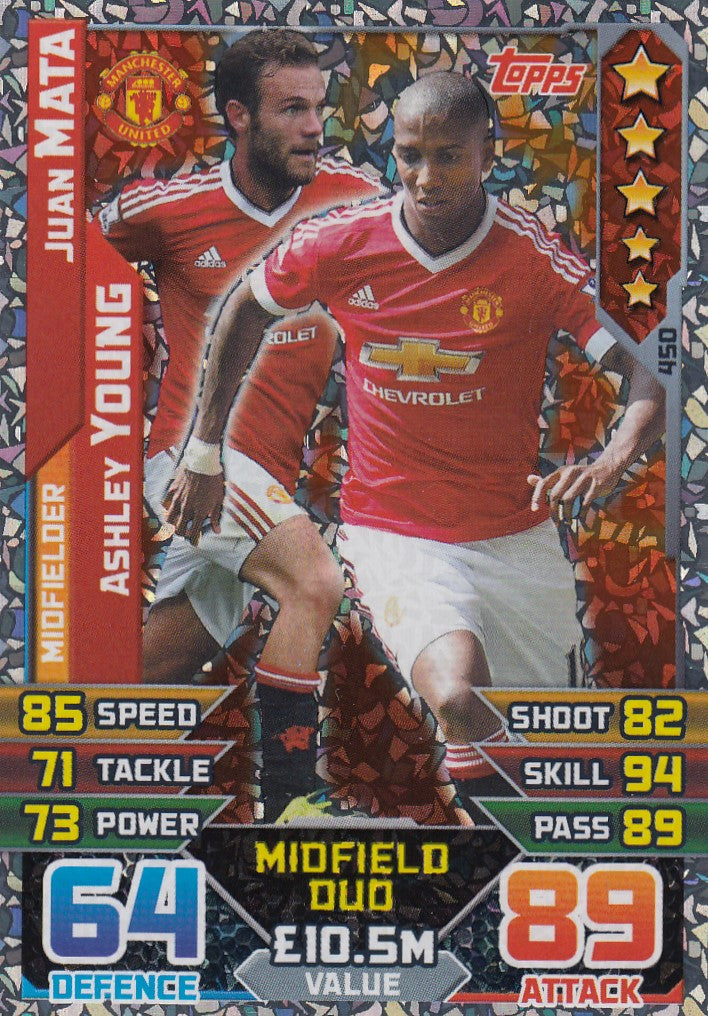 450. JUAN MATA / ASHLEY YOUNG - MANCHESTER UNITED - MIDFIELD DUO
