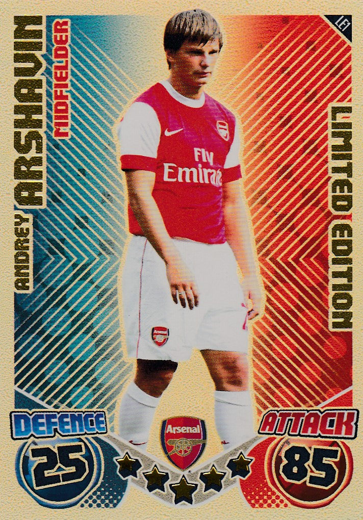 LE1. ANDREY ARSHAVIN - ARSENAL - LIMITED EDITION GOLD
