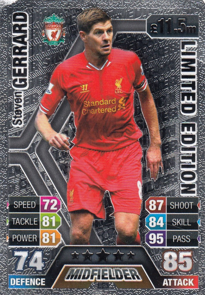 LE3. STEVEN GERRARD LIVERPOOL - LIMITED EDITION SILVER