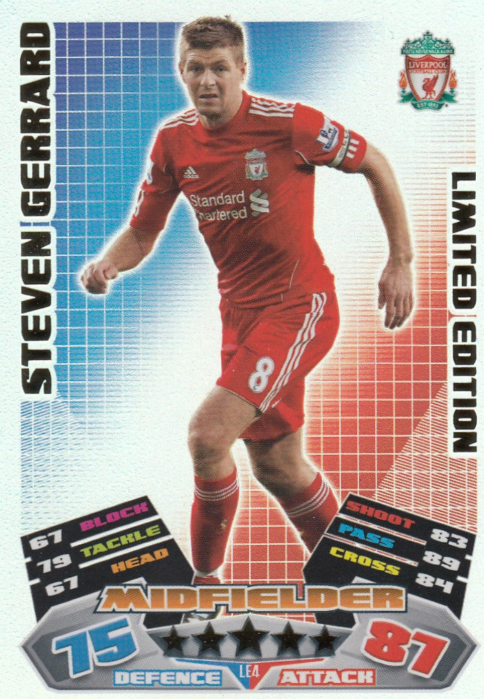 LE4. STEVEN GERRARD - LIVERPOOL - LIMITED EDITION