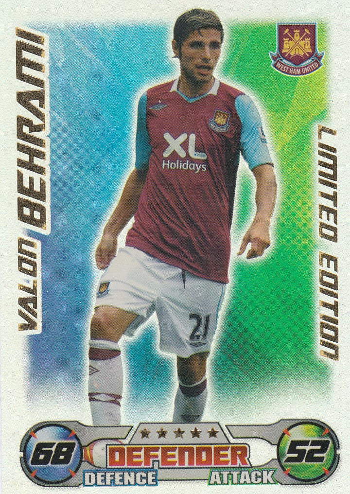 LE. VALON BEHRAMI - WEST HAM UNITED - LIMITED EDITION