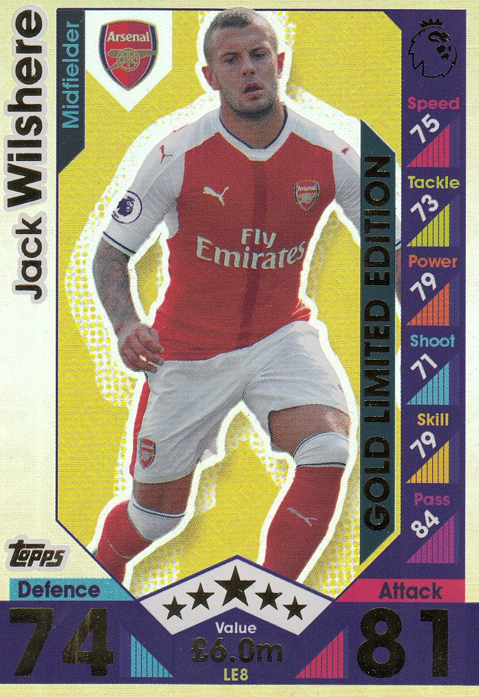 LE8. JACK WILSHERE - ARSENAL - LIMITED EDITION GOLD