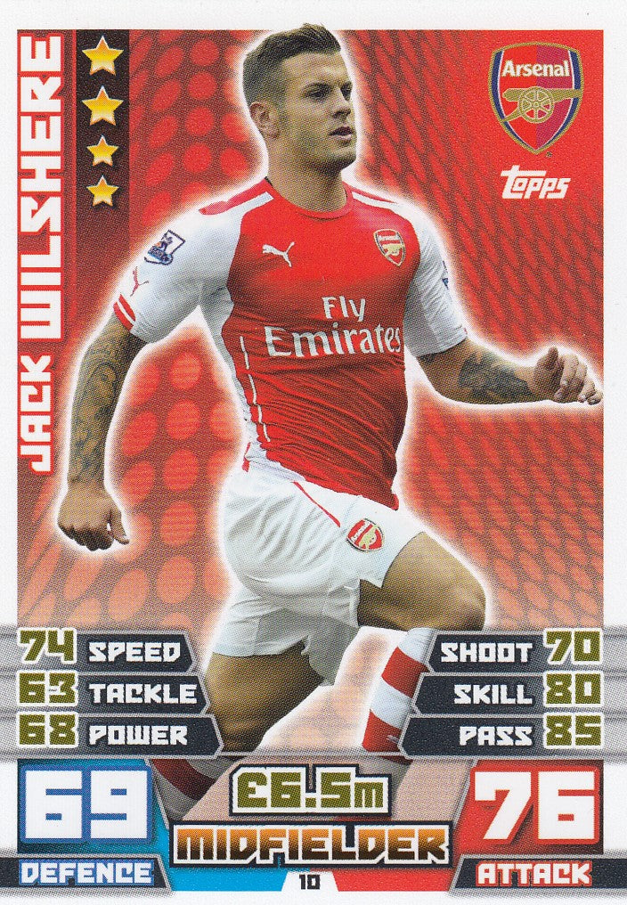 010. JACK WILSHERE - ARSENAL