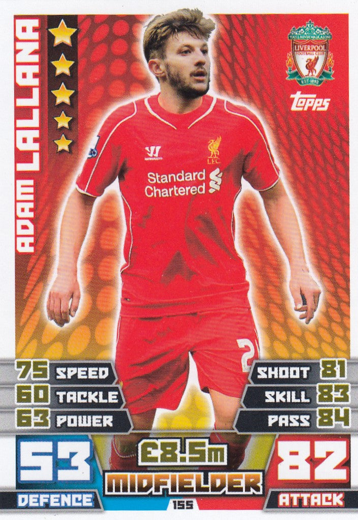 155. ADAM LALLANA - LIVERPOOL