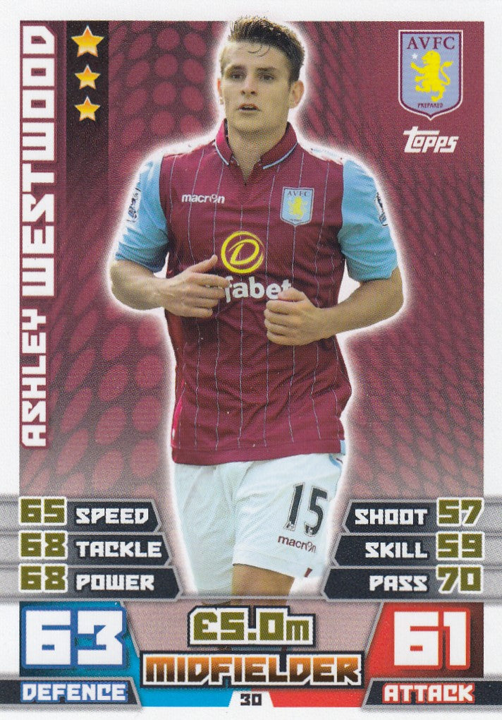 030. AHSLEY WESTWOOD - ASTON VILLA