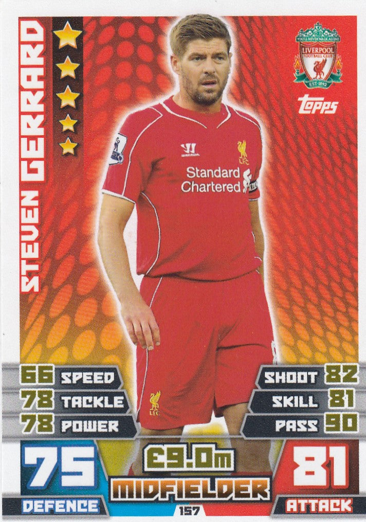 157. STEVEN GERRARD - LIVERPOOL