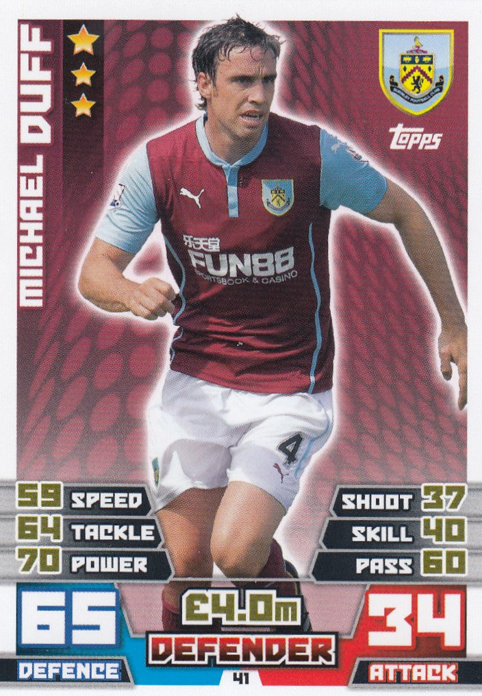 041. MICHAEL DUFF - BURNLEY