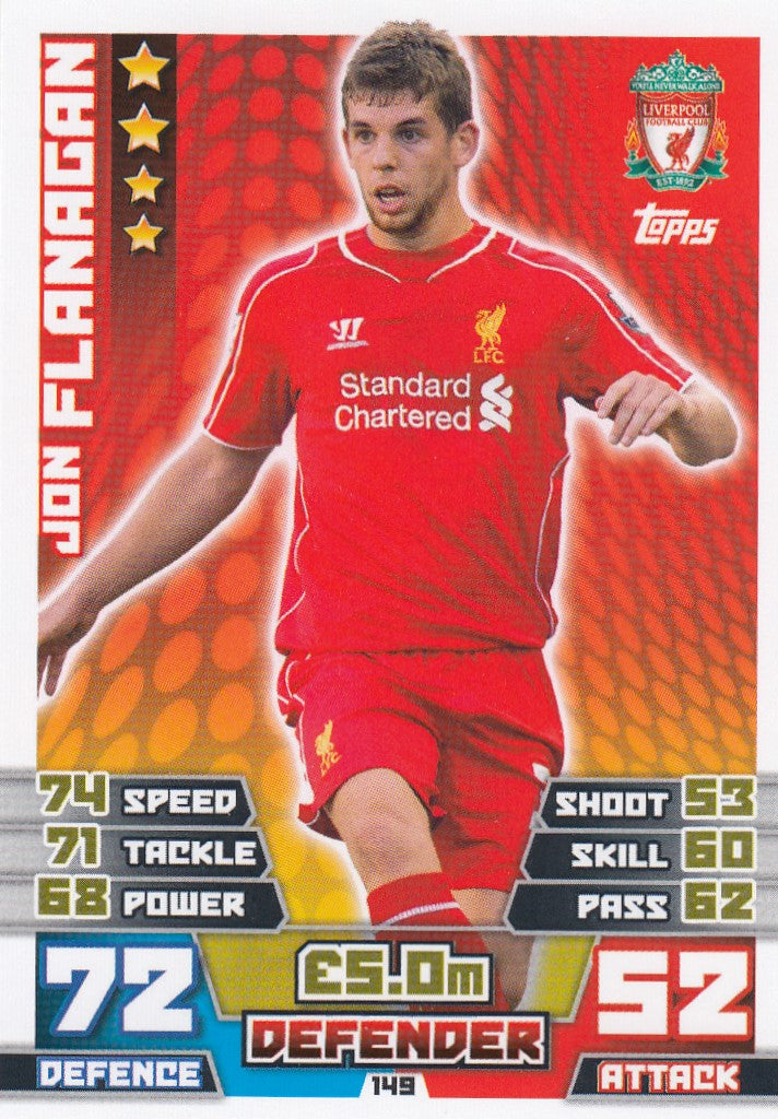 149. JON FLANAGAN - LIVERPPOOL