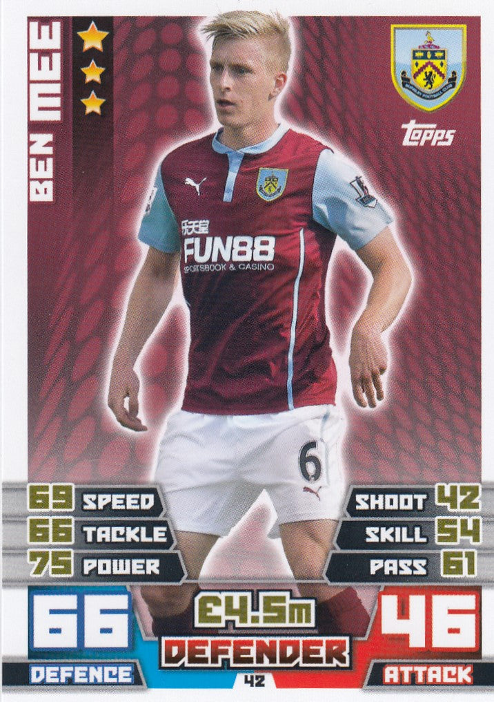 042. BEN MEE - BURNLEY