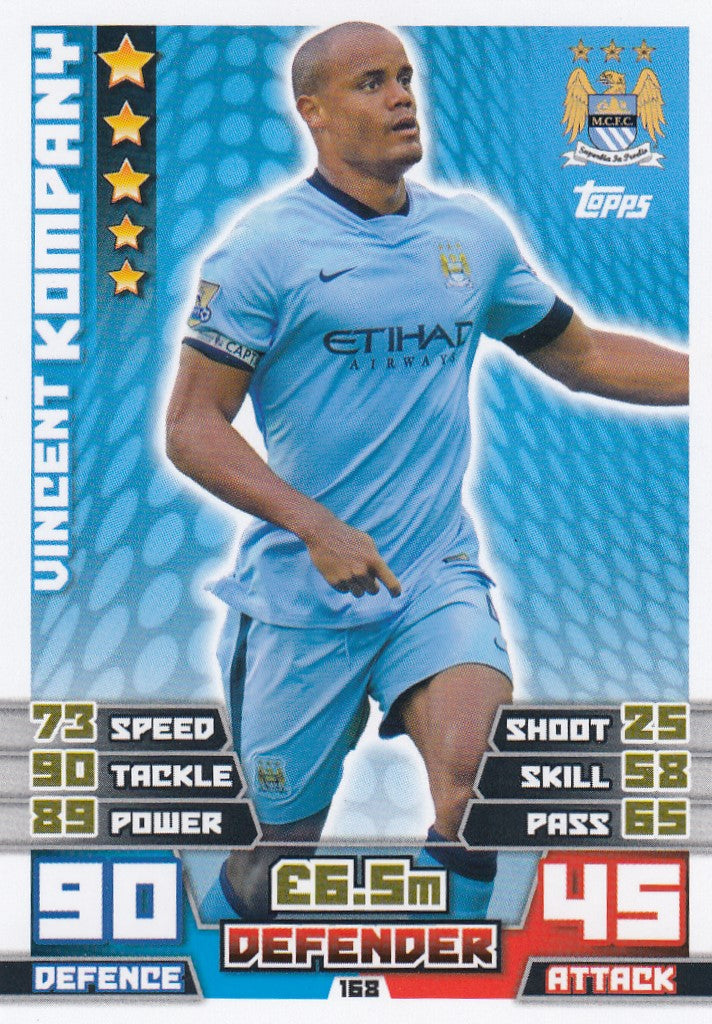 168. VINCENT KOMPANY - MANCHESTER CITY