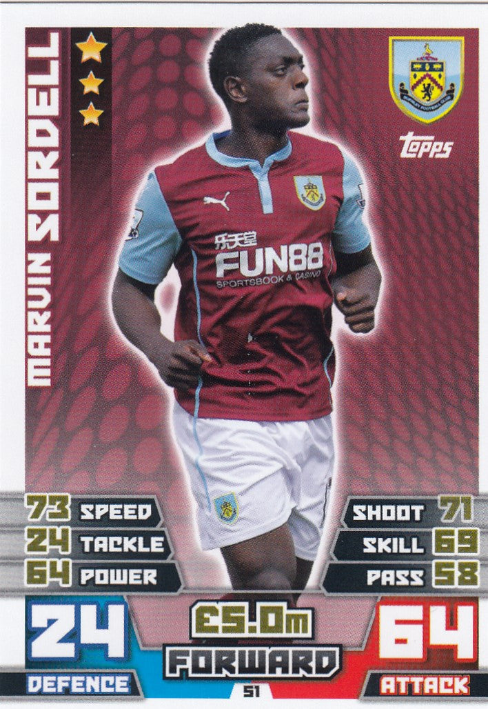 051. MARVIN SORDELL - BURNLEY