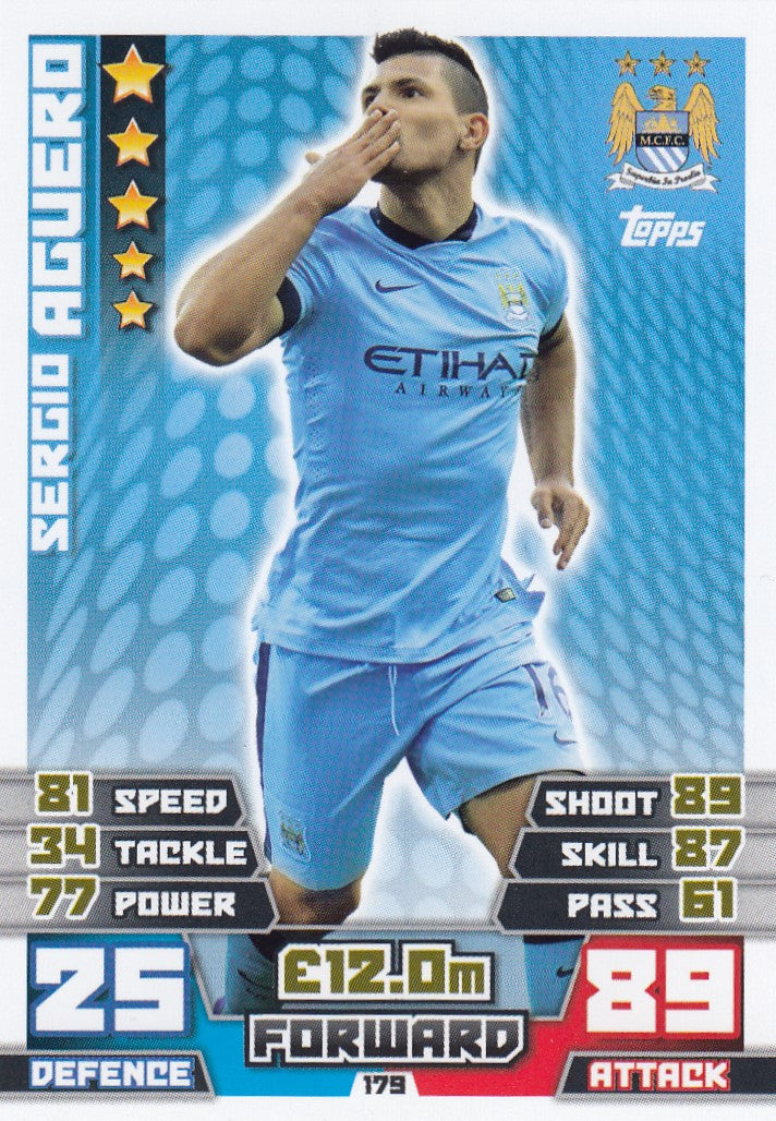 179. SERGIO AGUERO - MANCHESTER CITY