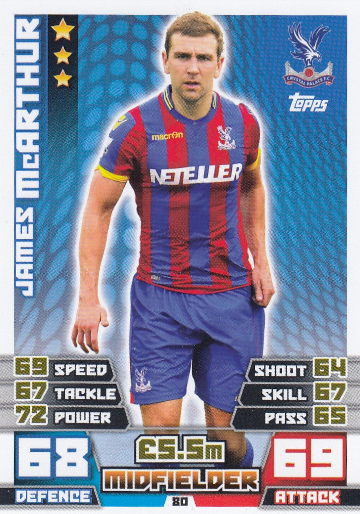 080. JAMES MCARTHUR - CRYSTAL PALACE