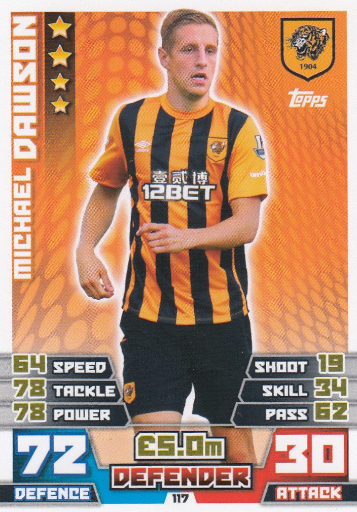 117. MICHAEL DAWSON - HULL CITY