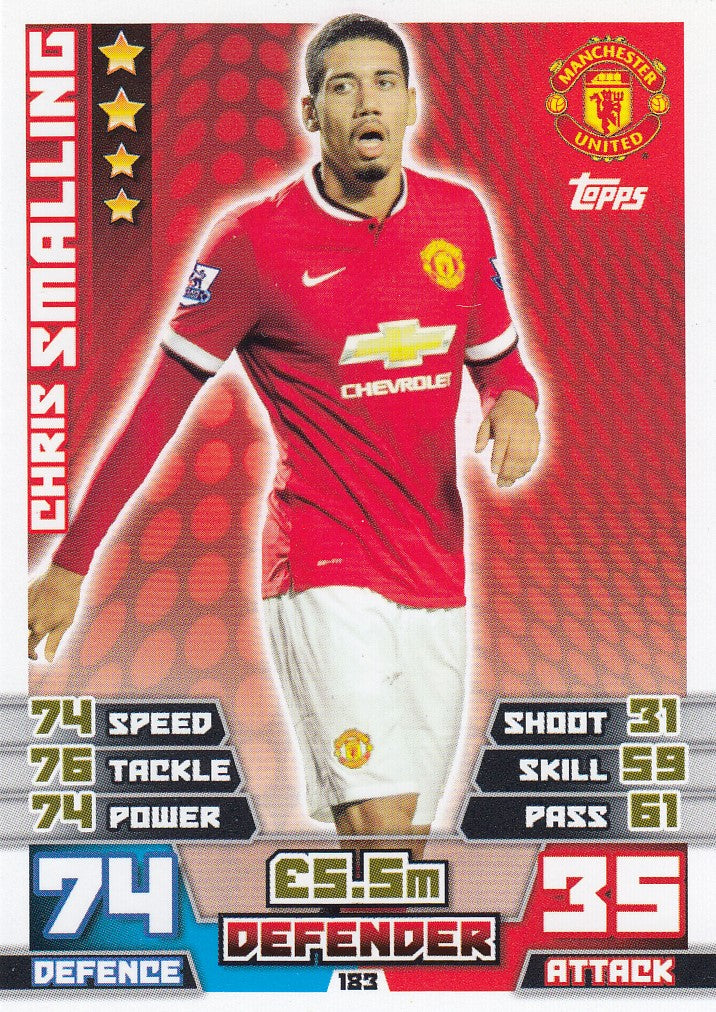 183. CHRIS SMALLING - MANCHESTER UNITED
