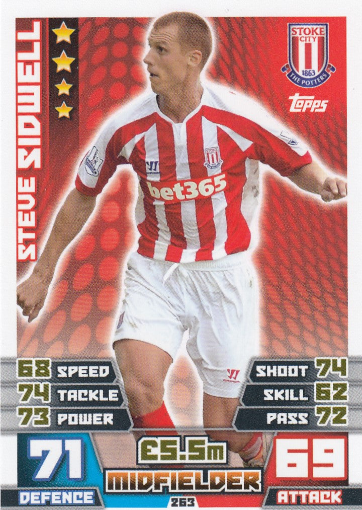 263. STEVE SIDWELL - STOKE CITY