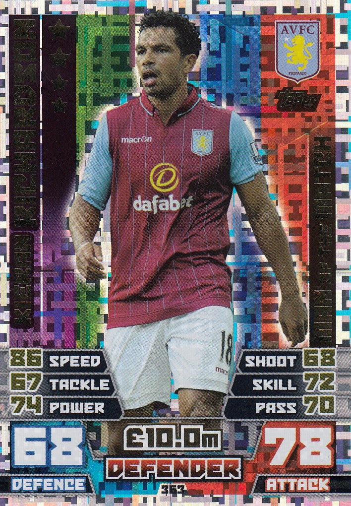 363. KIERAN RICHARDSON - ASTON VILLA - MAN Of THE MATCH