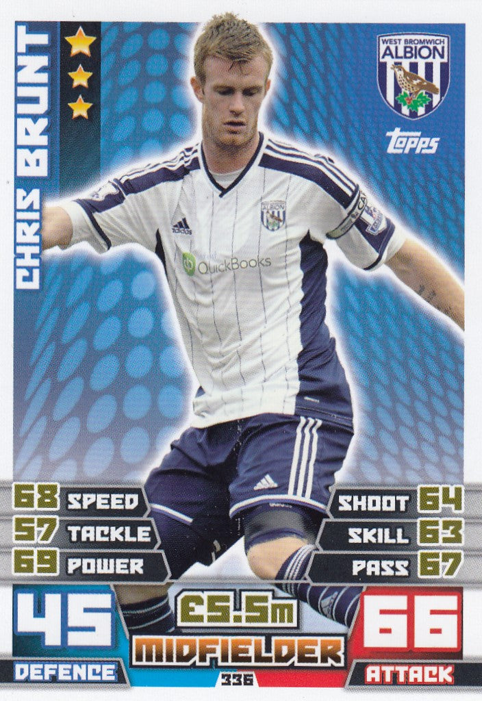 336. CHRIS BRUNT - WEST BROMWICH