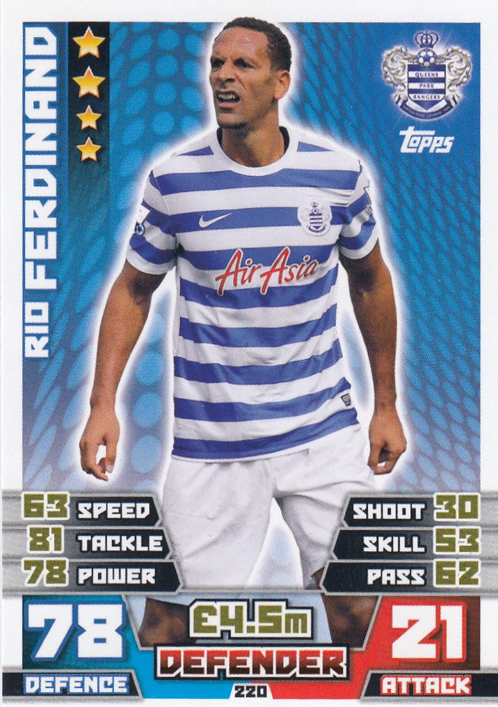 220. RIO FERDINAND - QUEENS PARK RANGERS